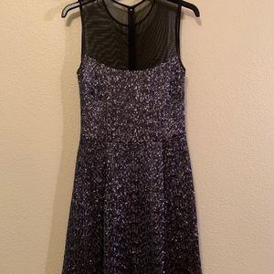 Backless sequin cocktail dress